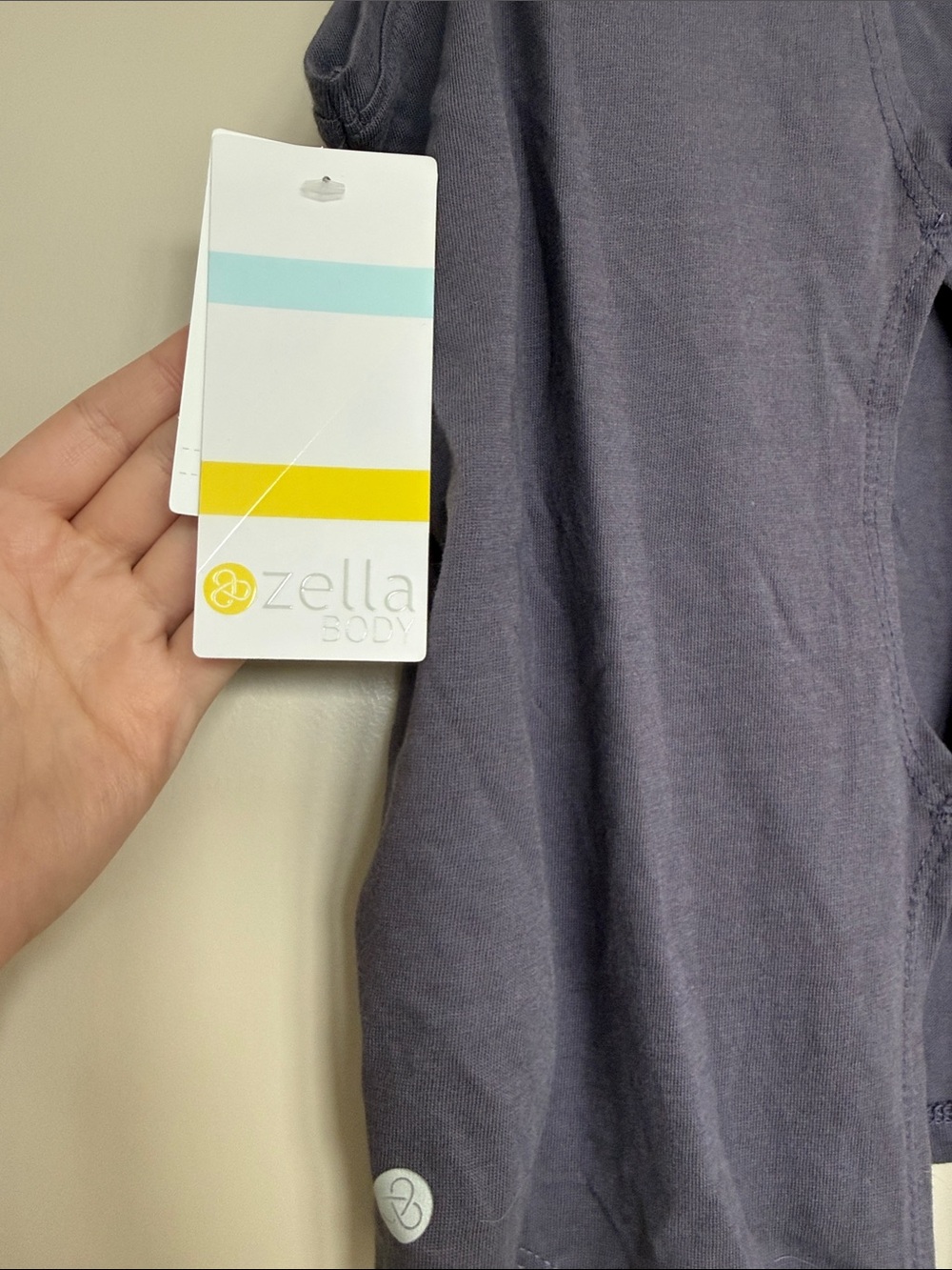 Zella Grey Stone Tie-Back Sleeveless Tank, Size XS - Picture 3 of 5